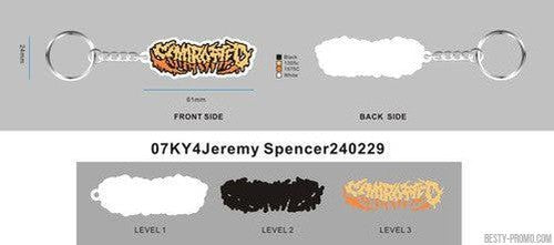 custom rubber keychain 07KY4Jeremy Spencer