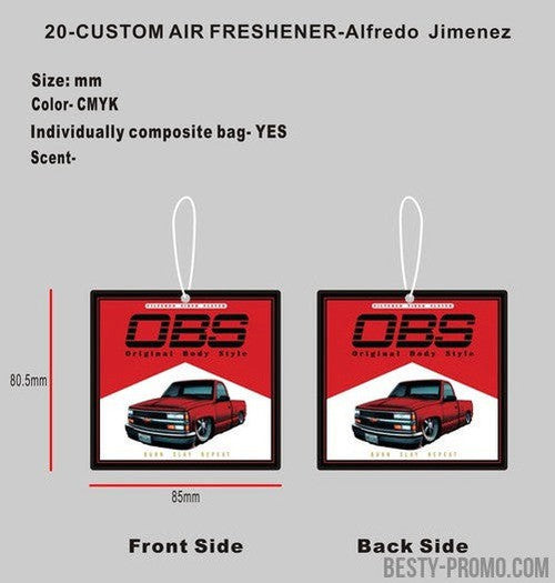 CUSTOM AIR FRESHENER-20AF4Alfredo Jimenez