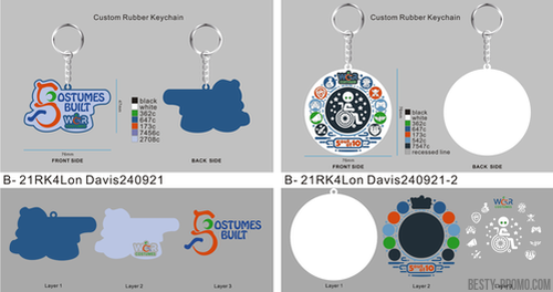 CUSTOM RUBBER KEYCHAIN 21RK4Lon Davis