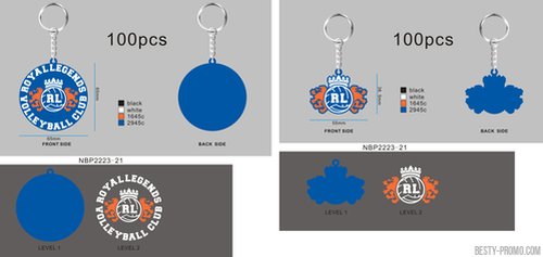 CUSTOM RUBBER KEYCHAIN 21-Reorder NBP2223